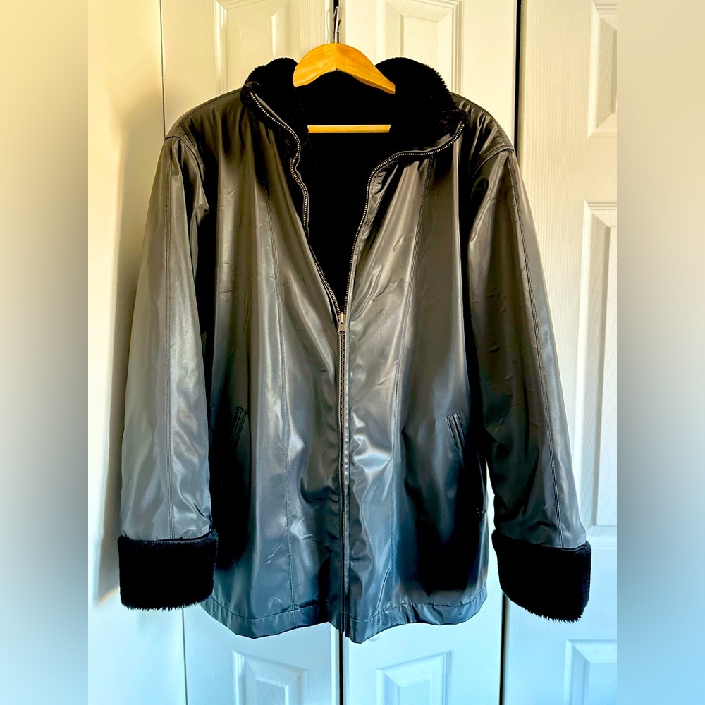 Vintage Reversible oversized bomber jacket